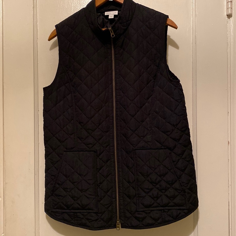 J. Jill Flat(Thin) Quilted Vest Euc - image 1